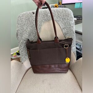 R.Riveter Canvas/Leather Tote